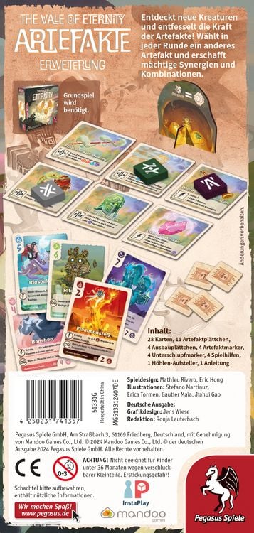 Produktbild: The Vale of Eternity: Artefakte [Erweiterung]