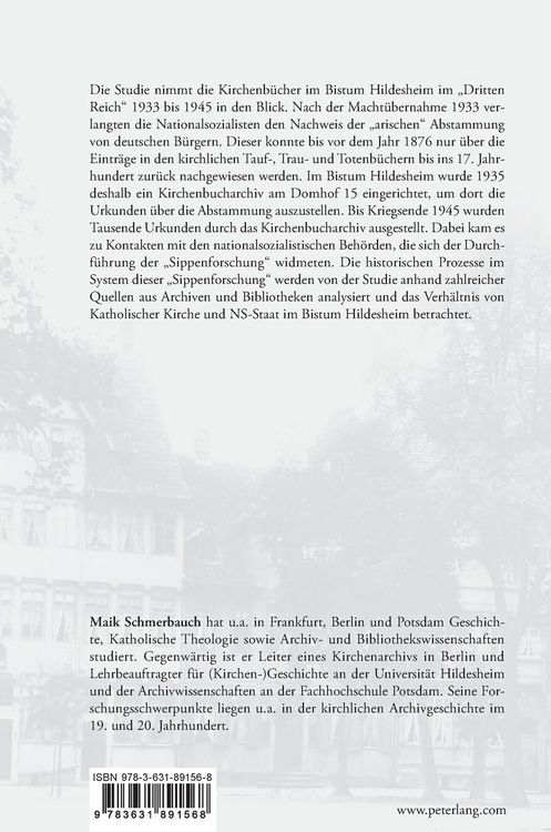 Produktbild: Die Kirchenb&uuml;cher und die nationalsozialistische &laquo;Sippenforschung&raquo; im Bistum Hildesheim