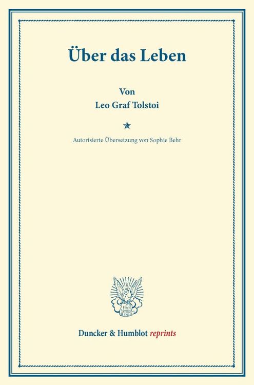 Produktbild: &Uuml;ber das Leben.