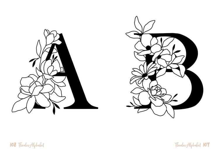Produktbild: Floral Line Art