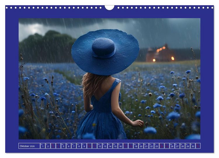Produktbild: Regenzauber - Frauen im Wandel der Jahreszeiten (Wandkalender 2026 DIN A3 quer), CALVENDO Monatskalender