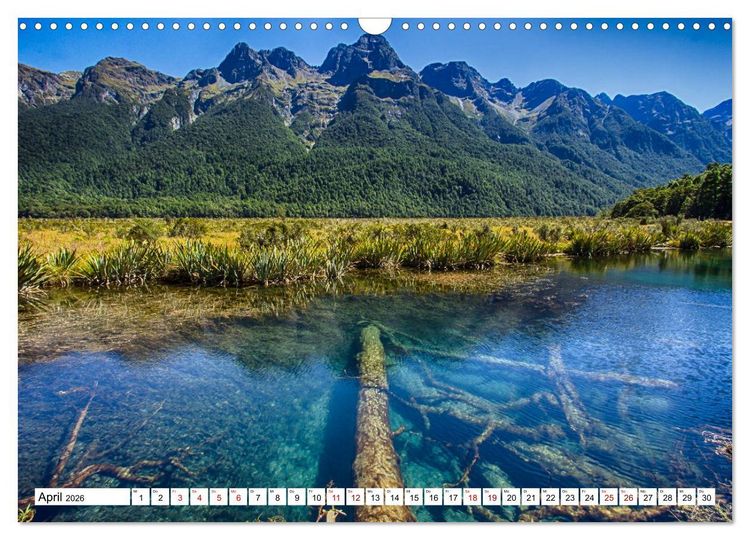 Produktbild: Neuseeland - Die sch&ouml;nsten Orte am anderen Ende der Welt (Wandkalender 2026 DIN A3 quer), CALVENDO Monatskalender