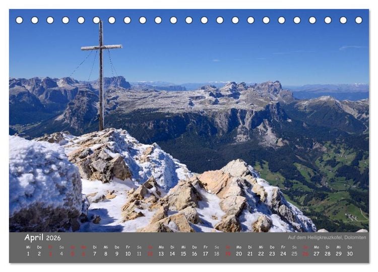 Produktbild: Traumhafte Bergwelt Kalender (Tischkalender 2026 DIN A5 quer), CALVENDO Monatskalender