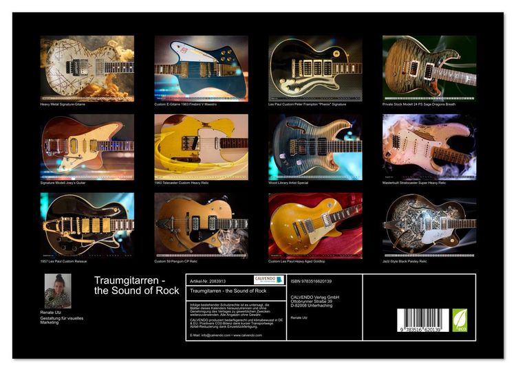Produktbild: Traumgitarren - the Sound of Rock (Wandkalender 2026 DIN A3 quer), CALVENDO Monatskalender