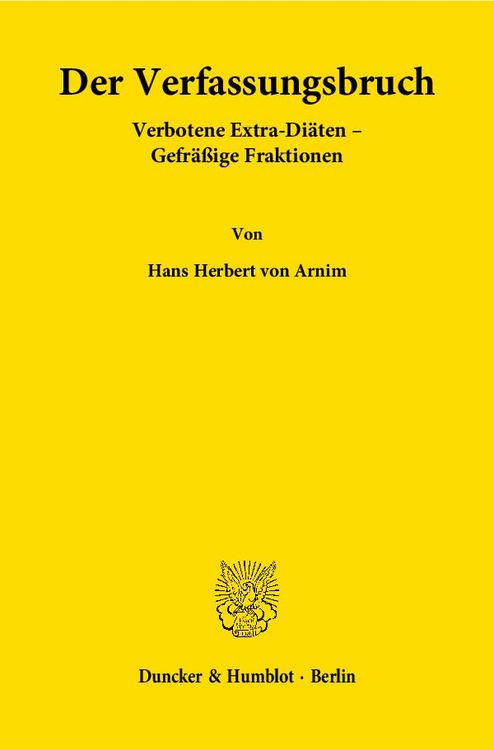 Produktbild: Der Verfassungsbruch.