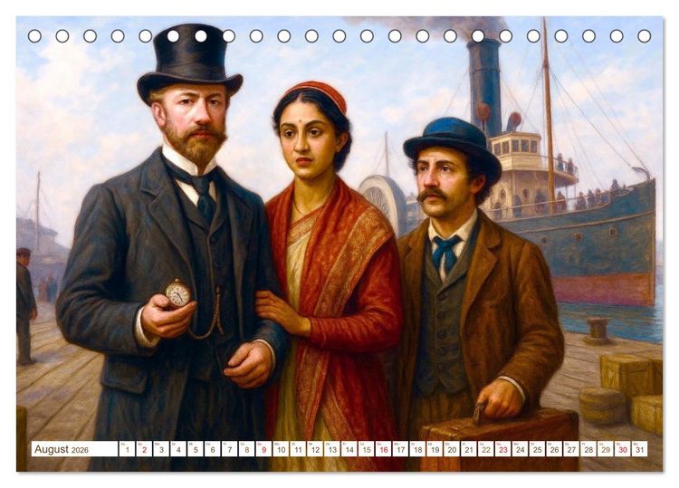 Produktbild: Jules Verne. Sein Leben, seine Werke (Tischkalender 2026 DIN A5 quer), CALVENDO Monatskalender