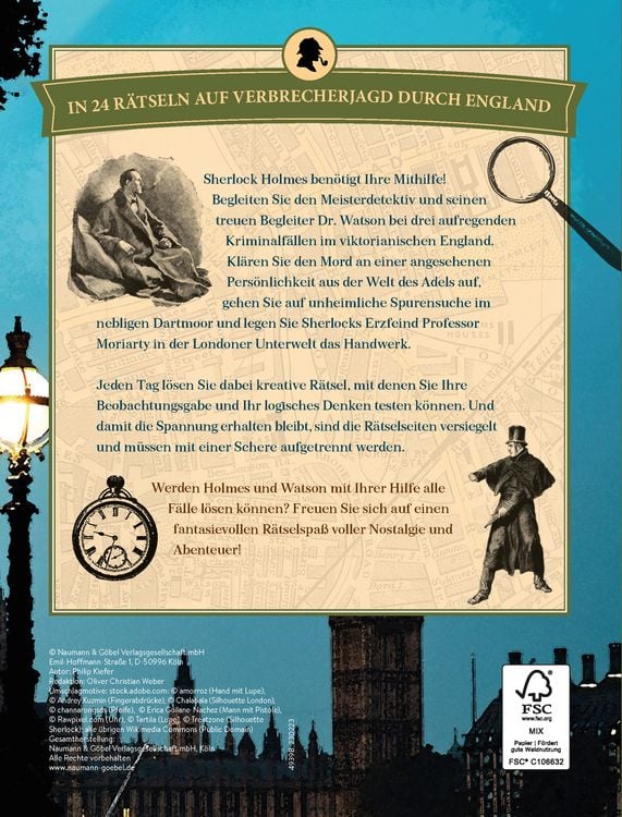 Produktbild: Sherlock Holmes' Adventskalender der Logikr&auml;tsel