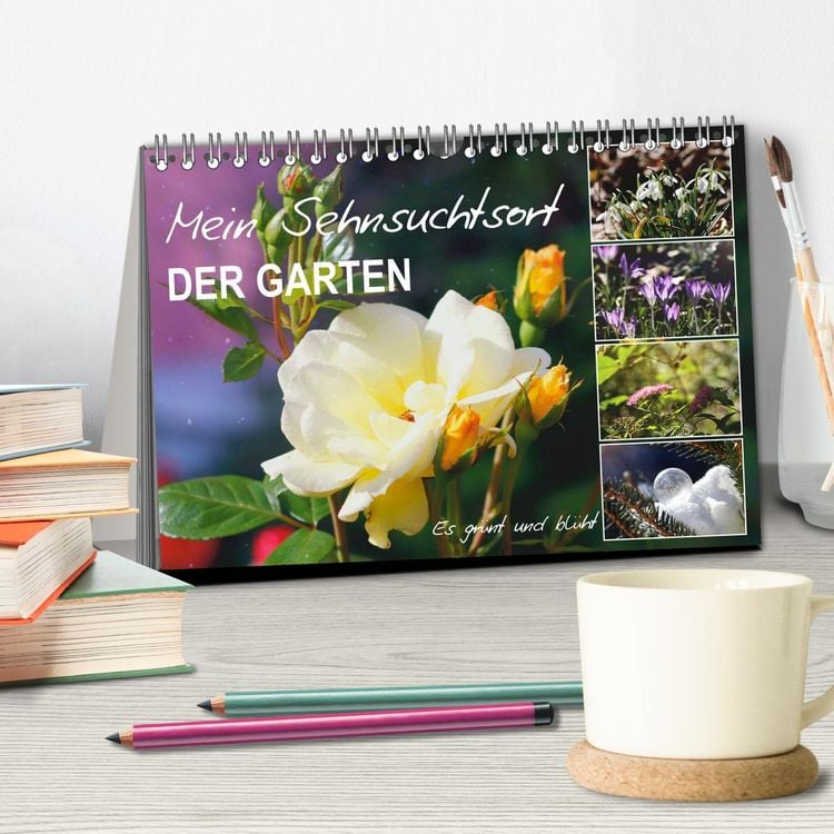 Produktbild: Mein Sehnsuchtsort, der Garten (Tischkalender 2026 DIN A5 quer), CALVENDO Monatskalender