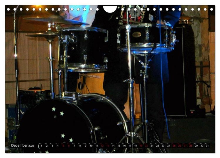 Produktbild: Drums On Stage - Let's Rock (Wall Calendar 2026 DIN A4 landscape), CALVENDO 12 Month Wall Calendar