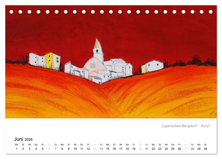 Produktbild: Heike Adam - Italienische Reise (Tischkalender 2026 DIN A5 quer), CALVENDO Monatskalender