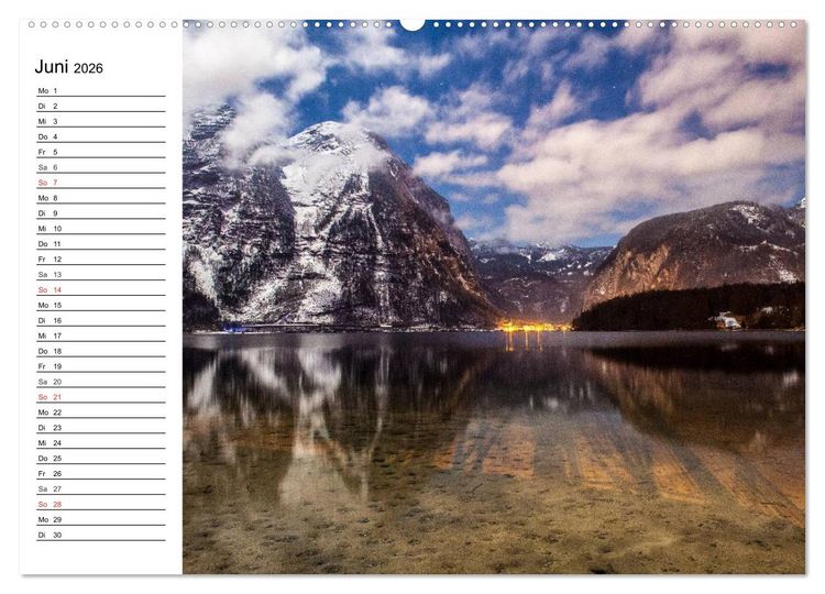 Produktbild: &Ouml;sterreich. Gr&uuml;&szlig;e vom Land der Berge und Seen (hochwertiger Premium Wandkalender 2026 DIN A2 quer), Kunstdruck in Hochglanz