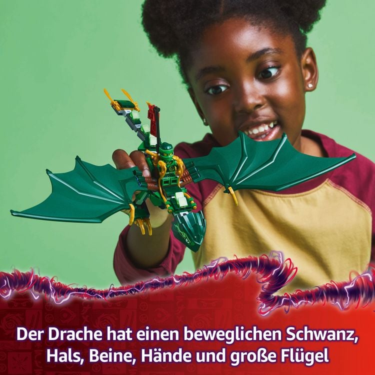 Produktbild: LEGO NINJAGO Lloyds grüner Walddrache - Drache mit Minifiguren 71829