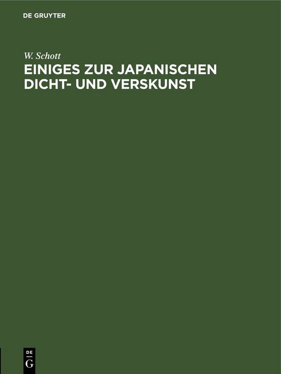 Produktbild: Einiges zur japanischen Dicht- und Verskunst