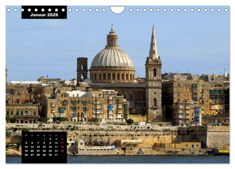 Produktbild: Impressionen aus Malta (Wandkalender 2026 DIN A4 quer), CALVENDO Monatskalender