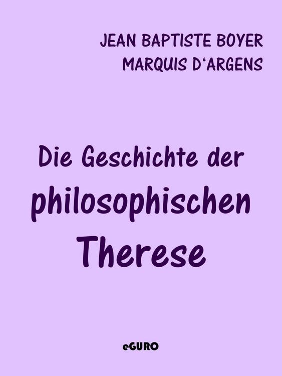 Produktbild: Die Geschichte der philosophischen Therese