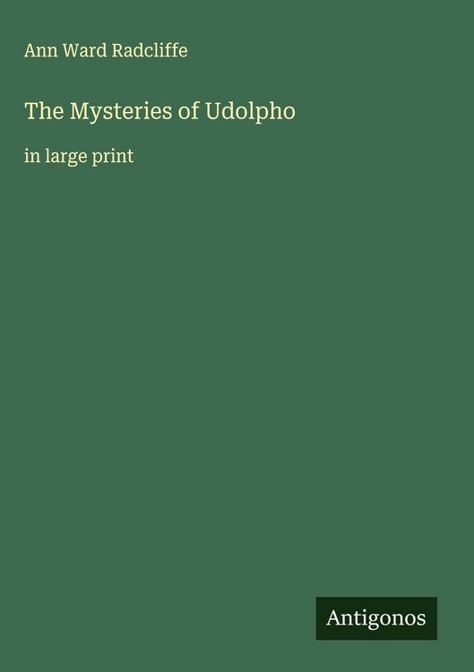 Produktbild: The Mysteries of Udolpho