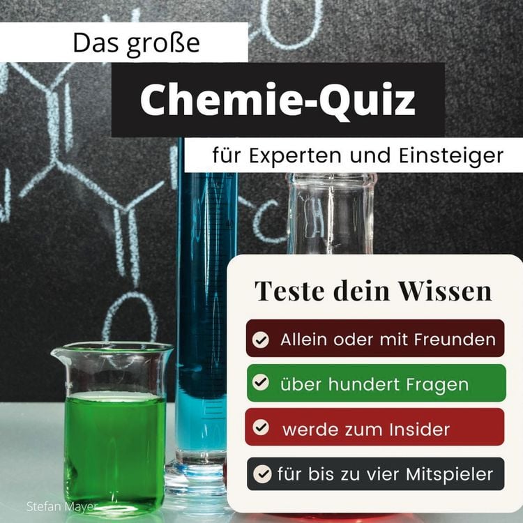 Produktbild: Das gro&szlig;e Chemie-Quiz f&uuml;r Experten und Einsteiger