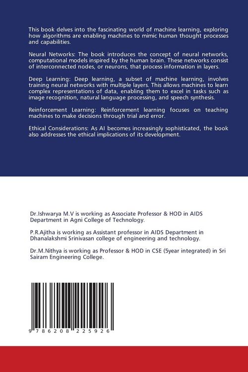 Produktbild: THE ALGORITHMIC MIND: HOW MACHINES LEARN TO THINK