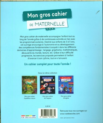 Produktbild: Mon gros cahier de maternelle : PS, MS, GS : tout le programme