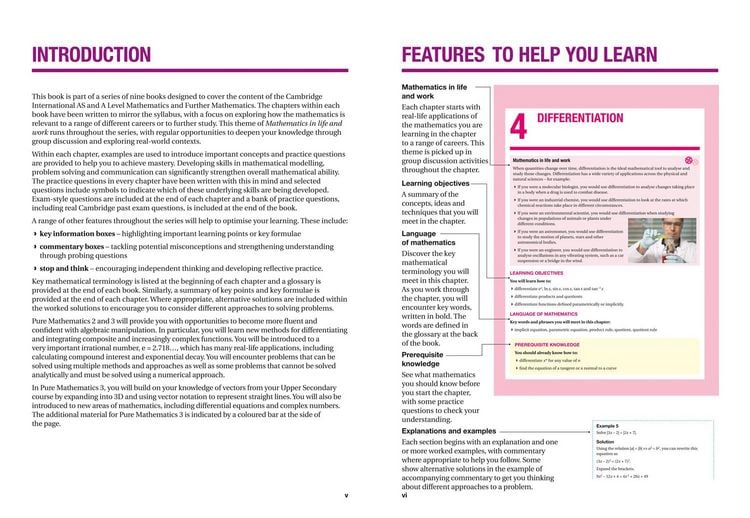 Produktbild: Cambridge International AS & A Level Mathematics Pure Mathematics 2 and 3 Student's Book