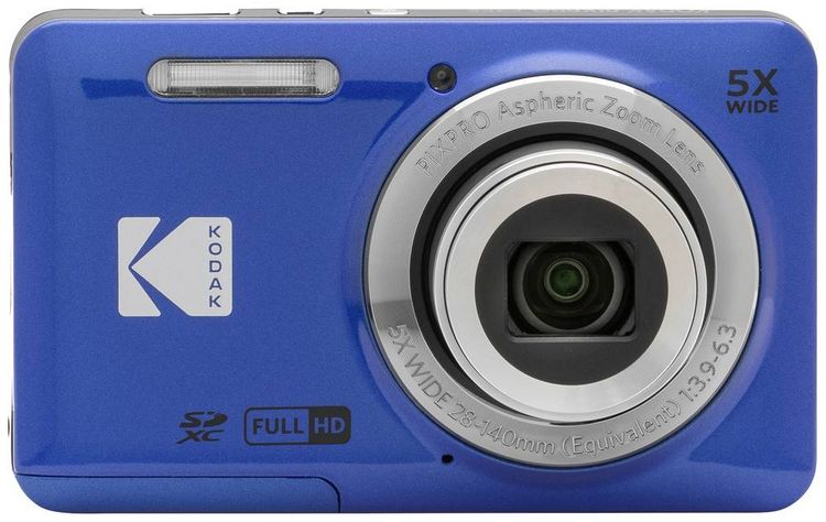 Produktbild: Kodak Pixpro FZ55 Friendly Zoom Digitalkamera 16 Megapixel Opt. Zoom: 5 x Blau Full HD Video, HDR-Video, Integrierter Akku