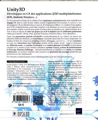 Produktbild: Unity3D - D&eacute;velopper en C# des applications 2/3D multiplateformes