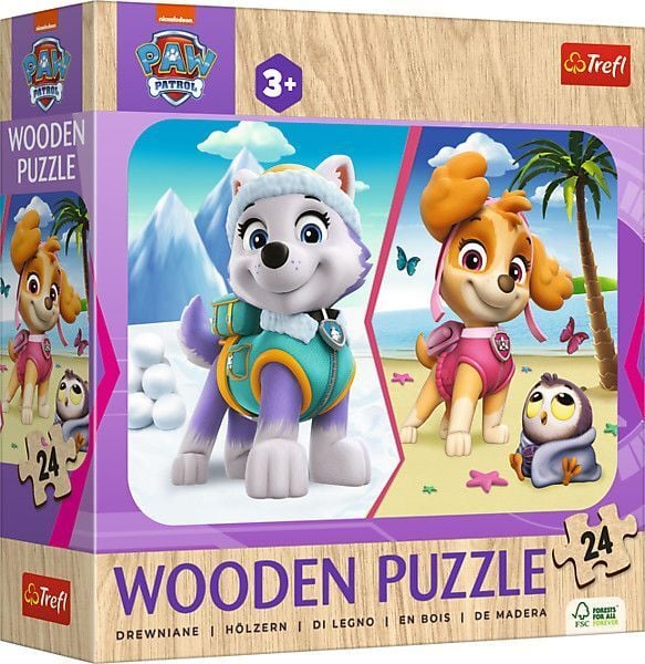 Produktbild: Holz Puzzle Junior 24 - Paw Patrol Girls