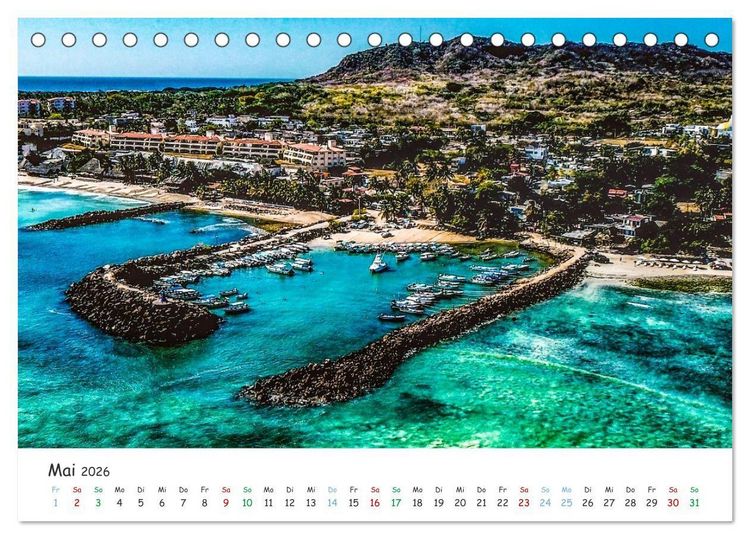 Produktbild: Mexico von oben (Tischkalender 2026 DIN A5 quer), CALVENDO Monatskalender