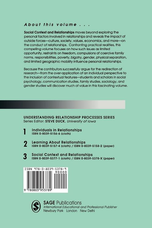 Produktbild: Social Context and Relationships