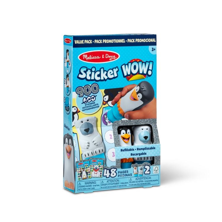 Produktbild: Sticker Wow! Sticker-Stempelset 2er Pack Winter (900 Sticker)