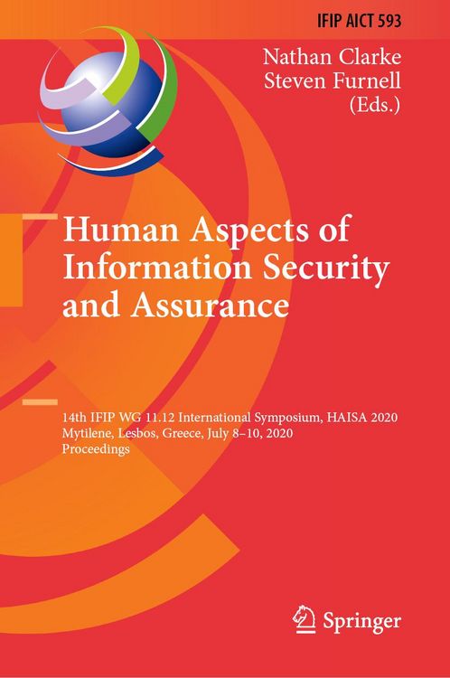 Produktbild: Human Aspects of Information Security and Assurance