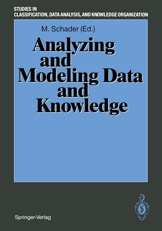 Produktbild: Analyzing and Modeling Data and Knowledge