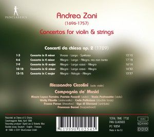 Produktbild: Zani Concertos for Violin & Strings