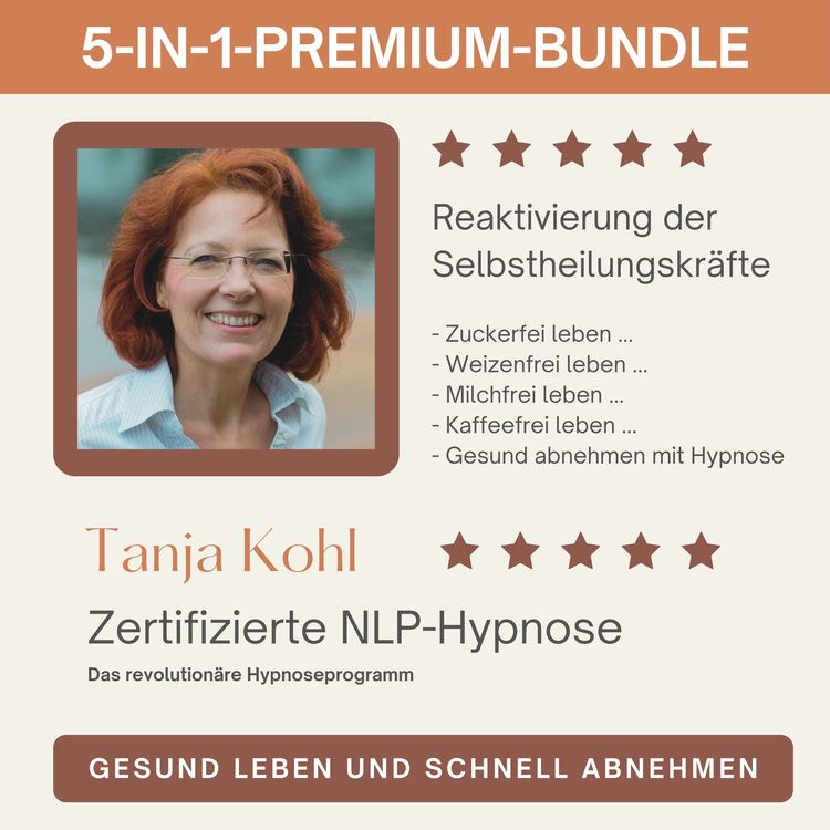 Produktbild: Gesund leben und schnell abnehmen : Reaktivierung der Selbstheilungskr&auml;fte (5-in-1-Premium-Bundle)