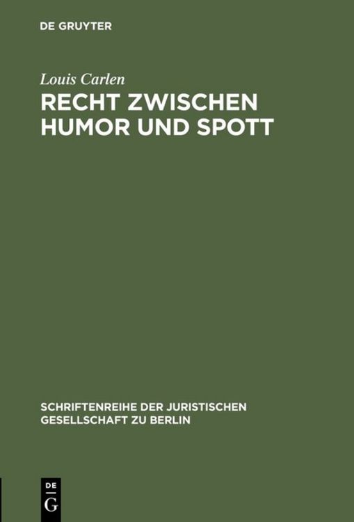 Produktbild: Recht zwischen Humor und Spott