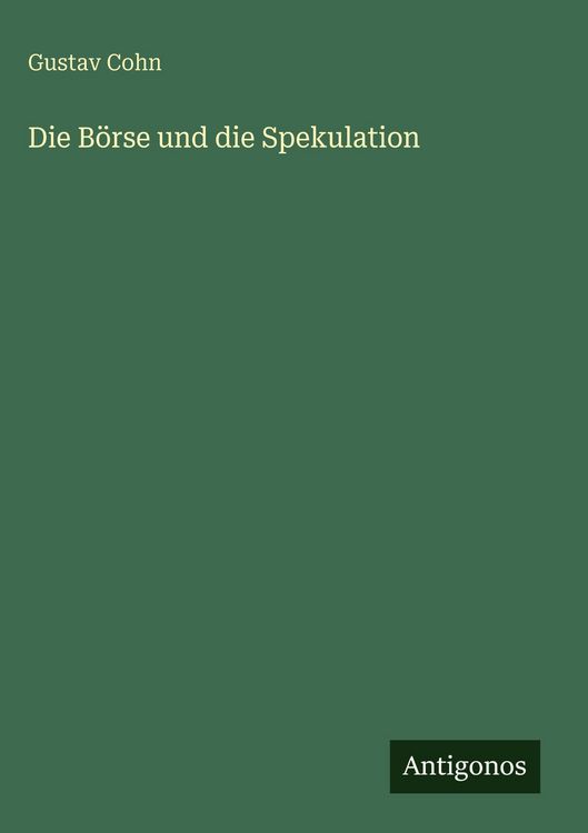Produktbild: Die B&ouml;rse und die Spekulation
