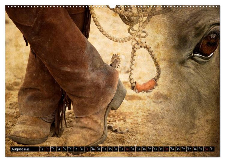 Produktbild: Western-Feeling (Wandkalender 2026 DIN A2 quer), CALVENDO Monatskalender