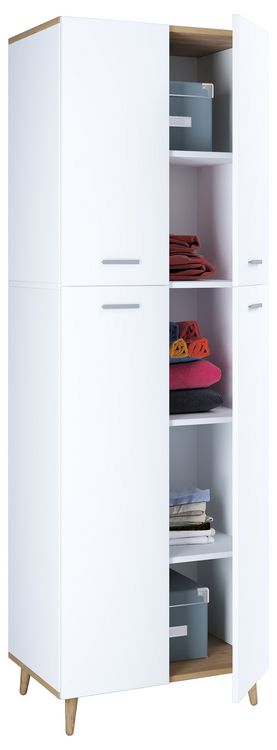 Produktbild: Holz Dielenschrank Mehrzweckschrank Schrank Landos