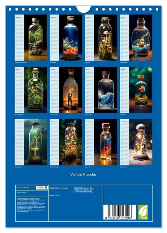 Produktbild: Voll die Flasche (Wandkalender 2026 DIN A4 hoch), CALVENDO Monatskalender