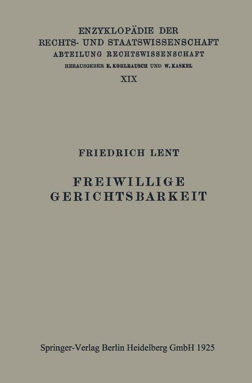 Produktbild: Freiwillige Gerichtsbarkeit
