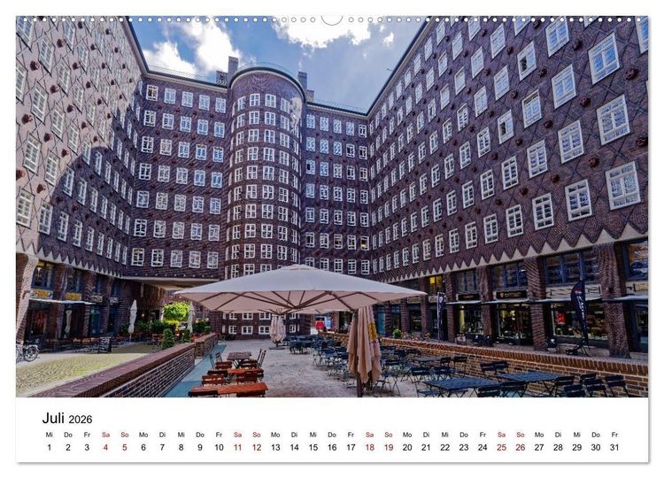 Produktbild: Hamburger Ansichten (Wandkalender 2026 DIN A2 quer), CALVENDO Monatskalender