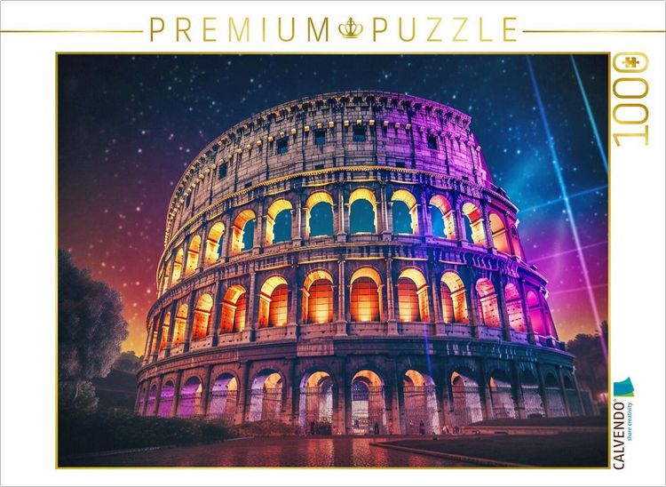 Produktbild: CALVENDO Puzzle Kolosseum - Rom | 1000 Teile Lege-Gr&ouml;&szlig;e 64x48cm Foto-Puzzle f&uuml;r gl&uuml;ckliche Stunden