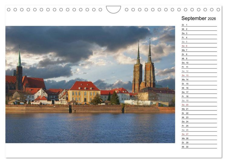 Produktbild: Breslau &ndash; Zeit f&uuml;r Entdeckungen (Wandkalender 2026 DIN A4 quer), CALVENDO Monatskalender