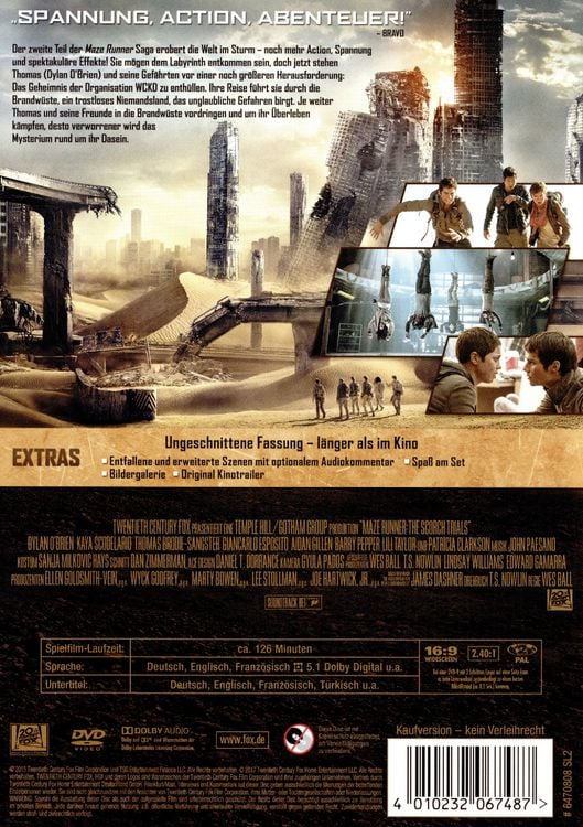 Produktbild: Maze Runner 2 - Die Auserw&auml;hlten in der Brandw&uuml;ste