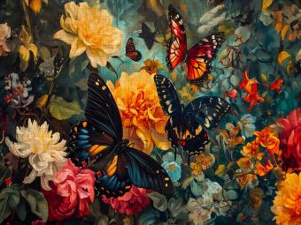 Produktbild: CALVENDO Puzzle Bl&uuml;tenflug der Schmetterlinge | 1000 Teile Lege-Gr&ouml;&szlig;e 64x48cm Foto-Puzzle f&uuml;r gl&uuml;ckliche Stunden