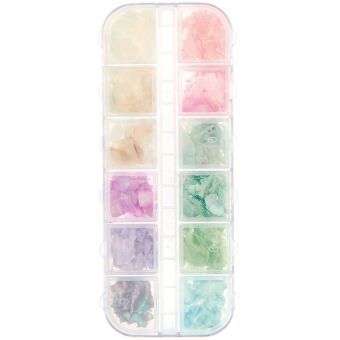Produktbild: F&uuml;llmaterial Muschelsplitter, pastell irisierend, 10g