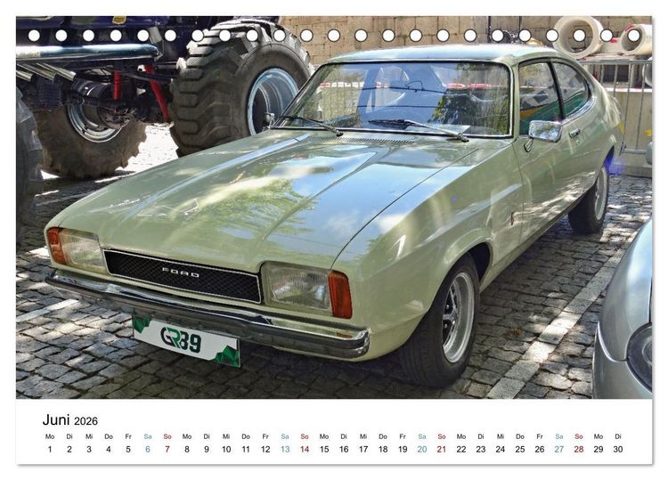 Produktbild: Autos der 70er (Tischkalender 2026 DIN A5 quer), CALVENDO Monatskalender