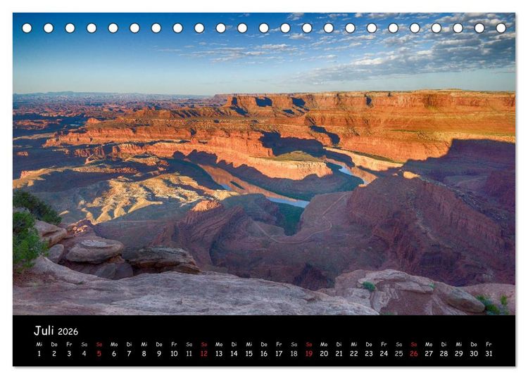 Produktbild: Traumlandschaften im Westen der USA (Tischkalender 2026 DIN A5 quer), CALVENDO Monatskalender