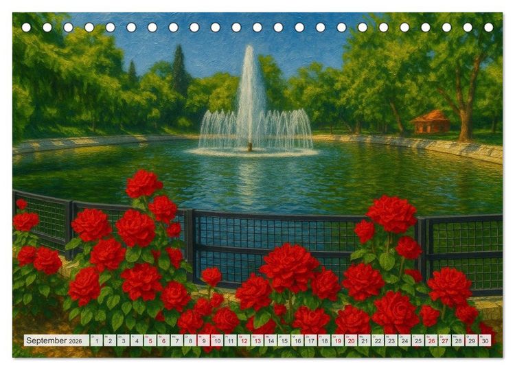 Produktbild: Sehenswertes in Istanbul - Die Sprache der Farben (Tischkalender 2026 DIN A5 quer), CALVENDO Monatskalender