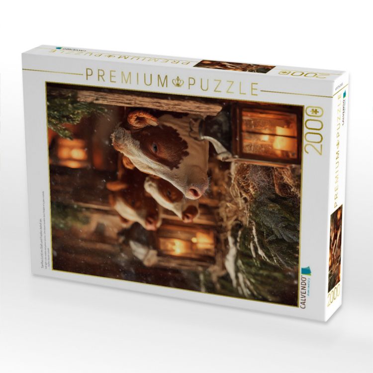 Produktbild: CALVENDO Puzzle Sanftes Licht im Stall und Frieden kehrt ein | 2000 Teile Lege-Gr&ouml;&szlig;e 90x67cm Foto-Puzzle f&uuml;r gl&uuml;ckliche Stunden